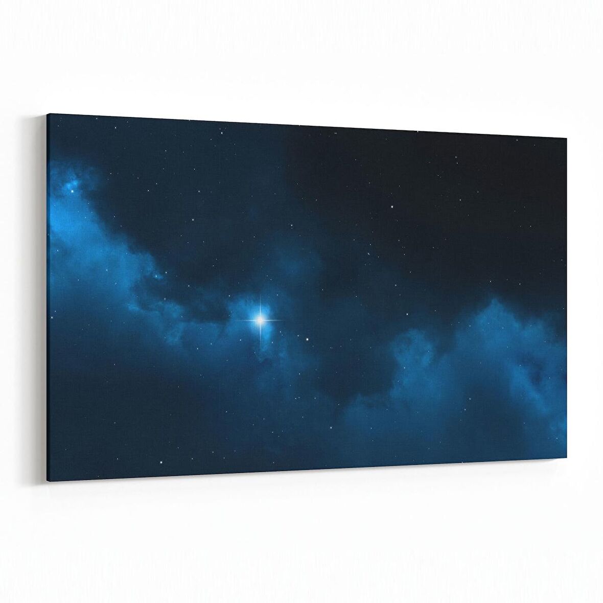 Olla 14647Y Gece Gökyüzü Görseli Yatay Kanvas Tablo (Ölçü: 90X60)