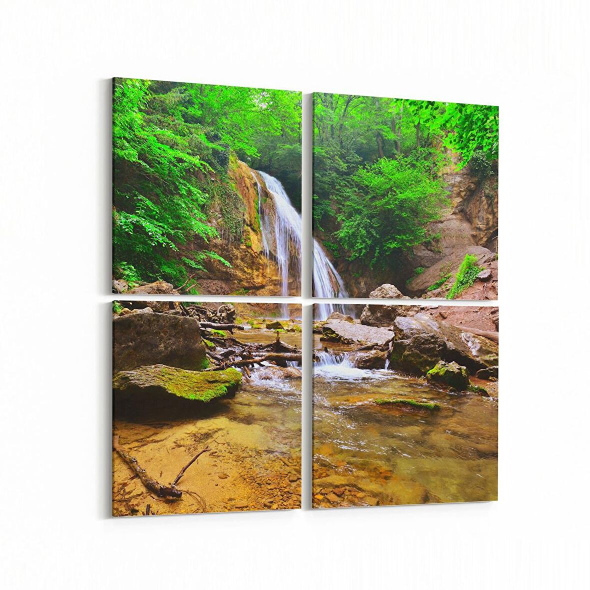 Olla 13191K4 Doğa / Manzara Görseli Kare 4'lü Kanvas Tablo (Ölçü: 65X65)