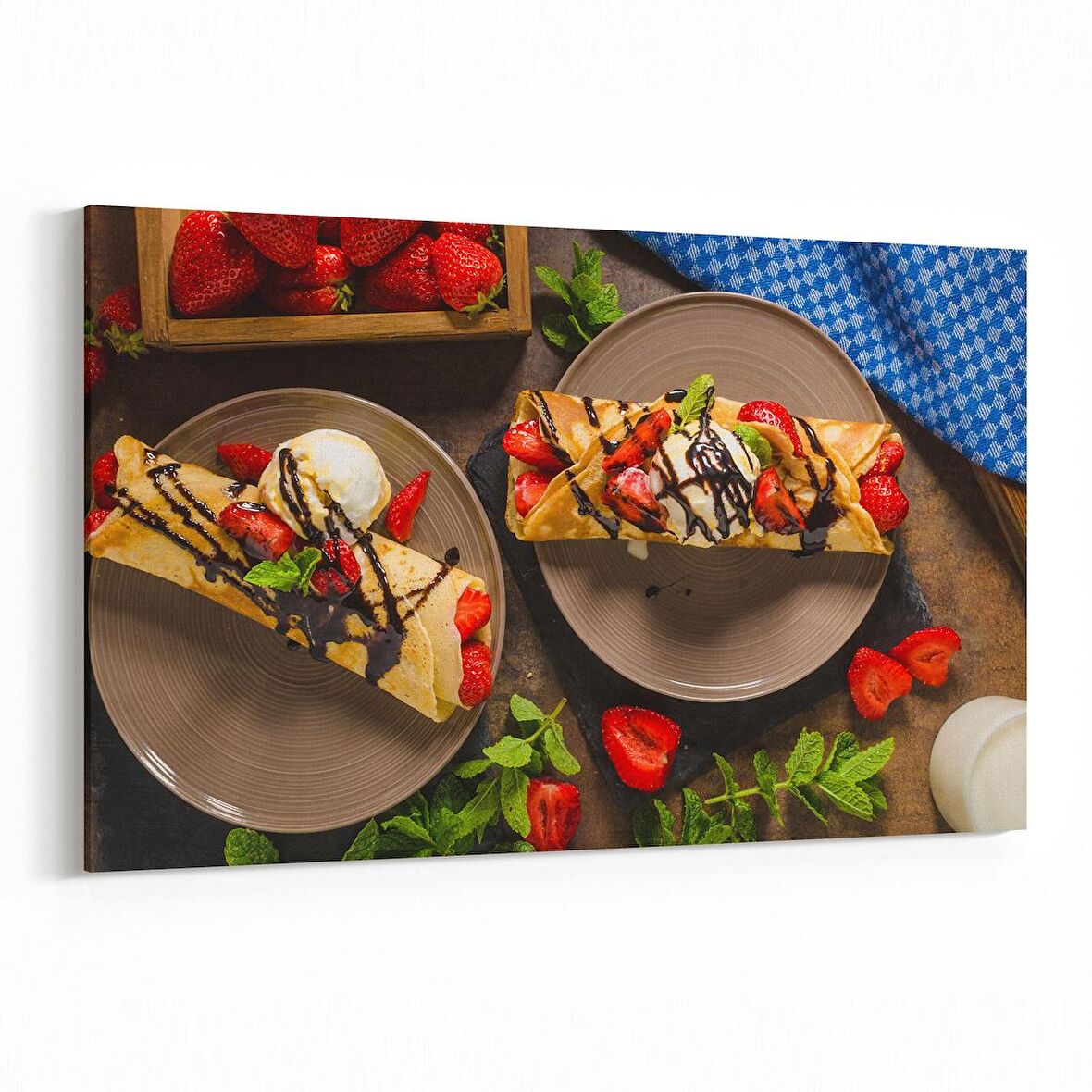 Olla 15208Y Gıda Görseli Yatay Kanvas Tablo (Ölçü: 150X100)