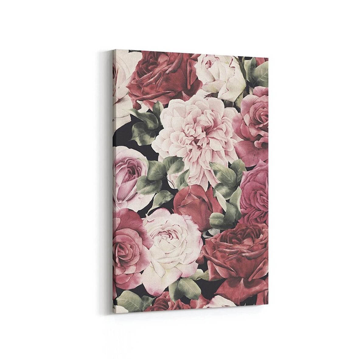 Olla 11624D Çiçek Görseli Dikey Kanvas Tablo (Ölçü: 20X30)