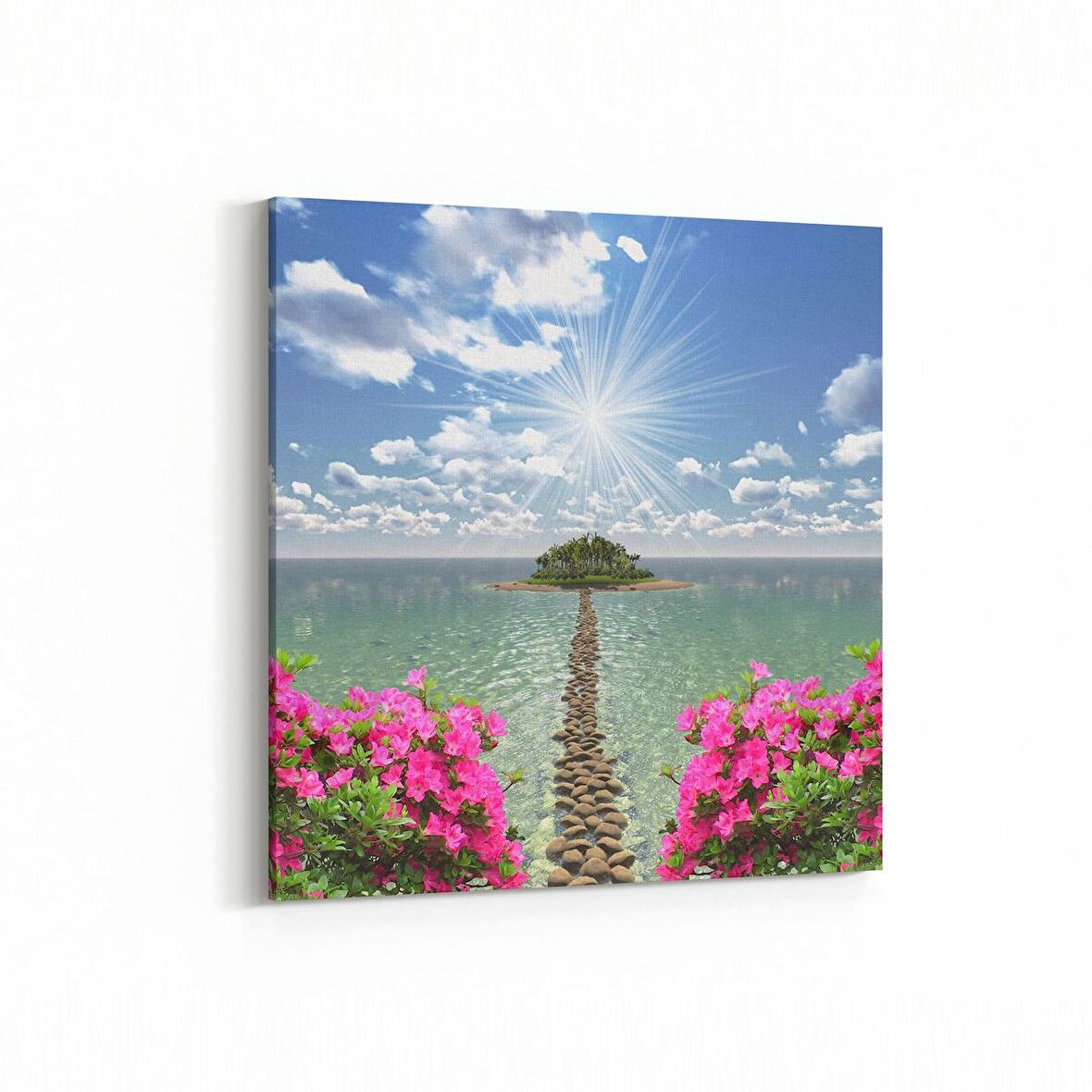 Olla 13570K Doğa / Manzara Görseli Kare Kanvas Tablo (Ölçü: 40X40)