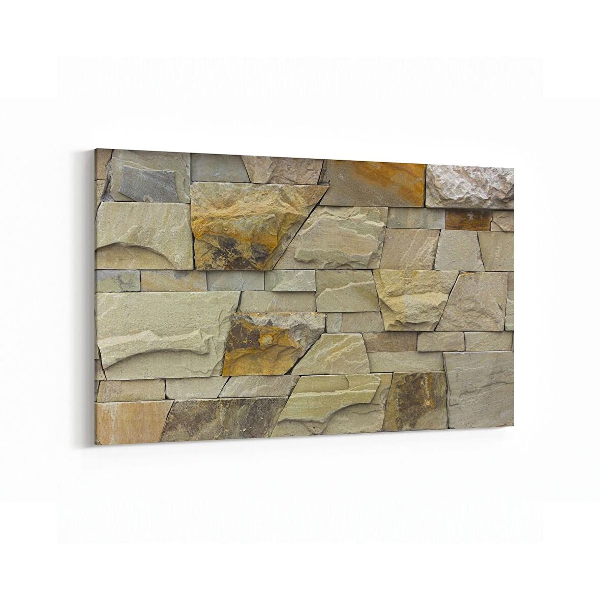 Olla 17469Y Taş / Tuğla Görseli Yatay Kanvas Tablo (Ölçü: 90X60)