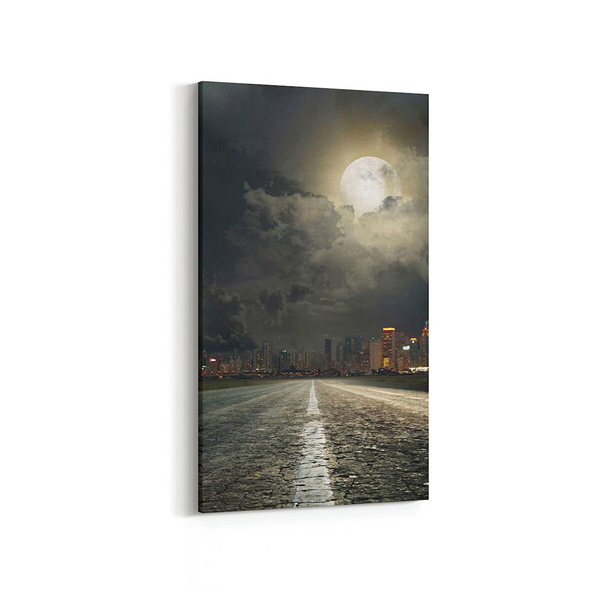 Olla 18171DD Yapı Görseli Dikey Dar Kanvas Tablo (Ölçü: 30X60)