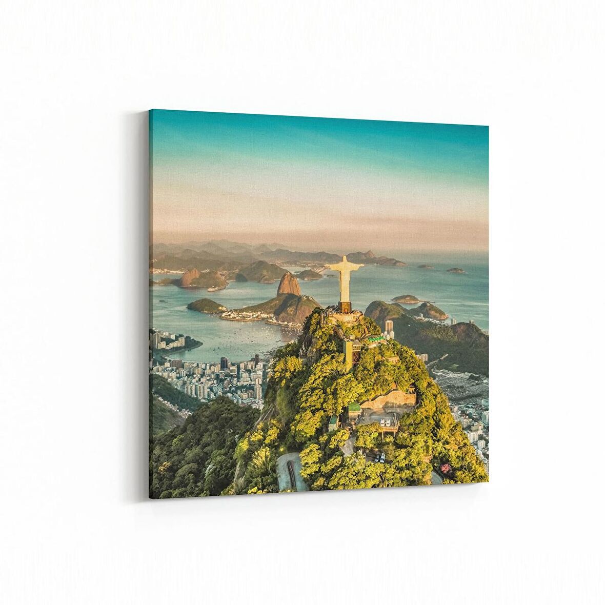 Olla 18608K Yapı Görseli Kare Kanvas Tablo (Ölçü: 30X30)