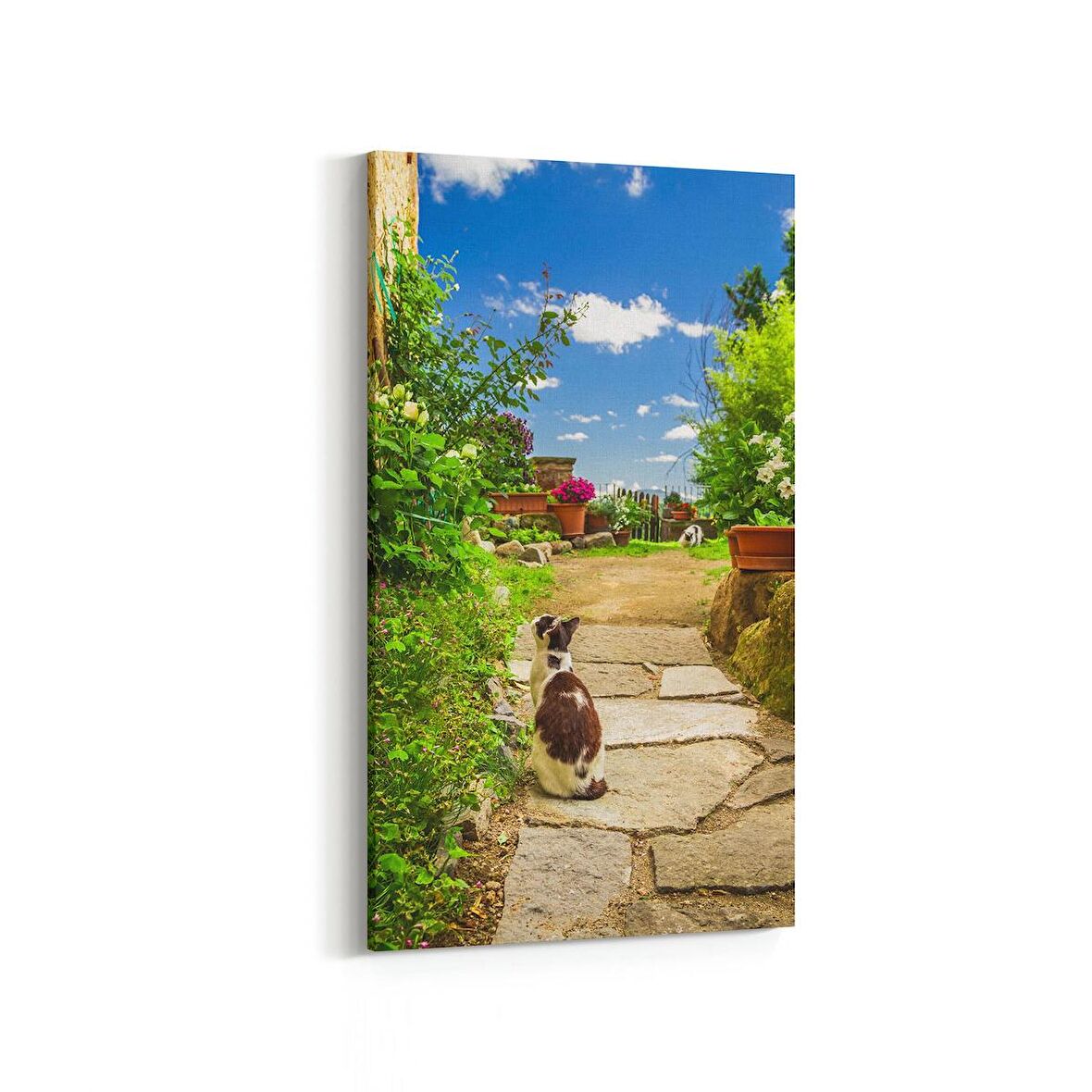 Olla 13459DD Doğa / Manzara Görseli Dikey Dar Kanvas Tablo (Ölçü: 30X60)