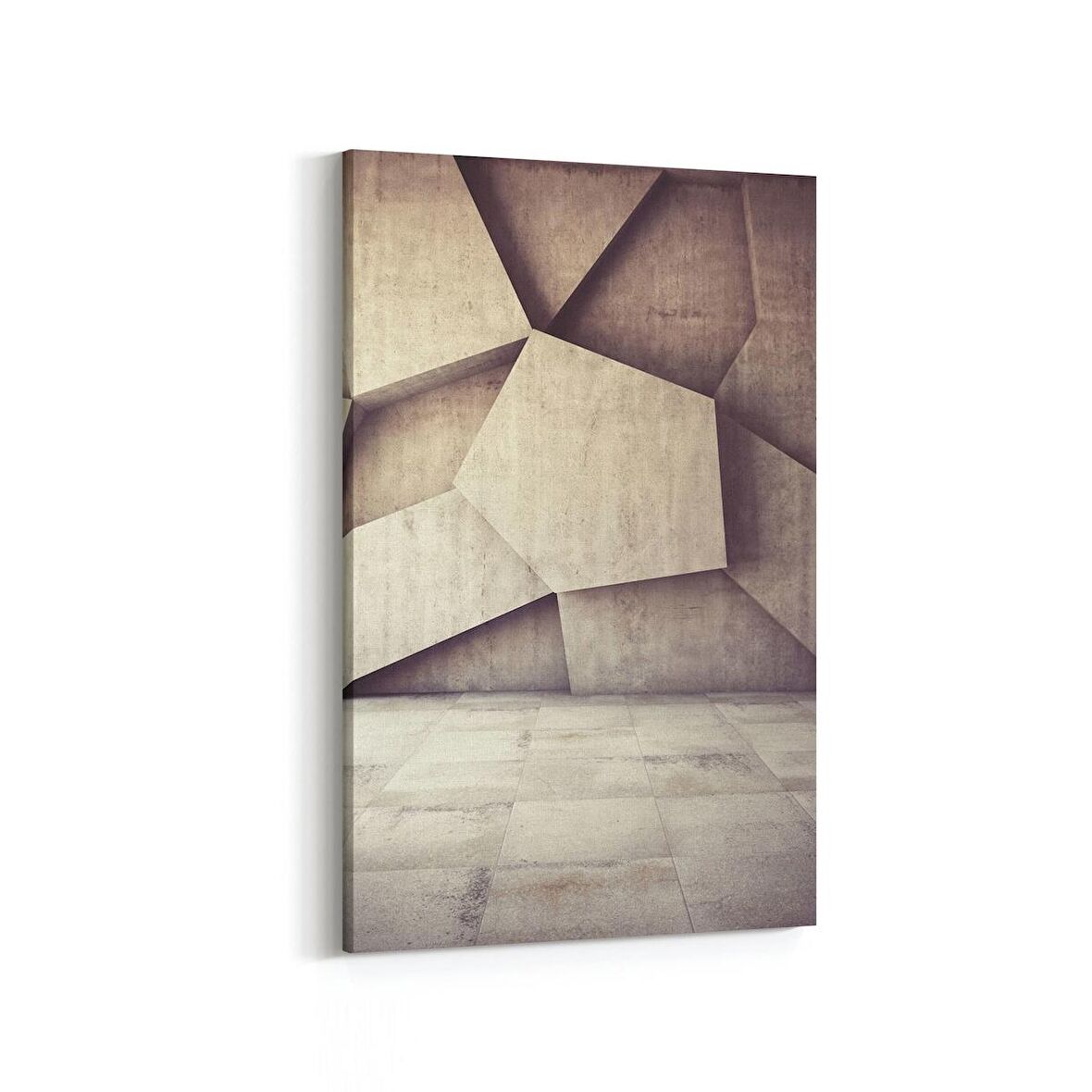 Olla 10018D Abstract 3 Boyut Görsel Dikey Kanvas Tablo (Ölçü: 40X60)
