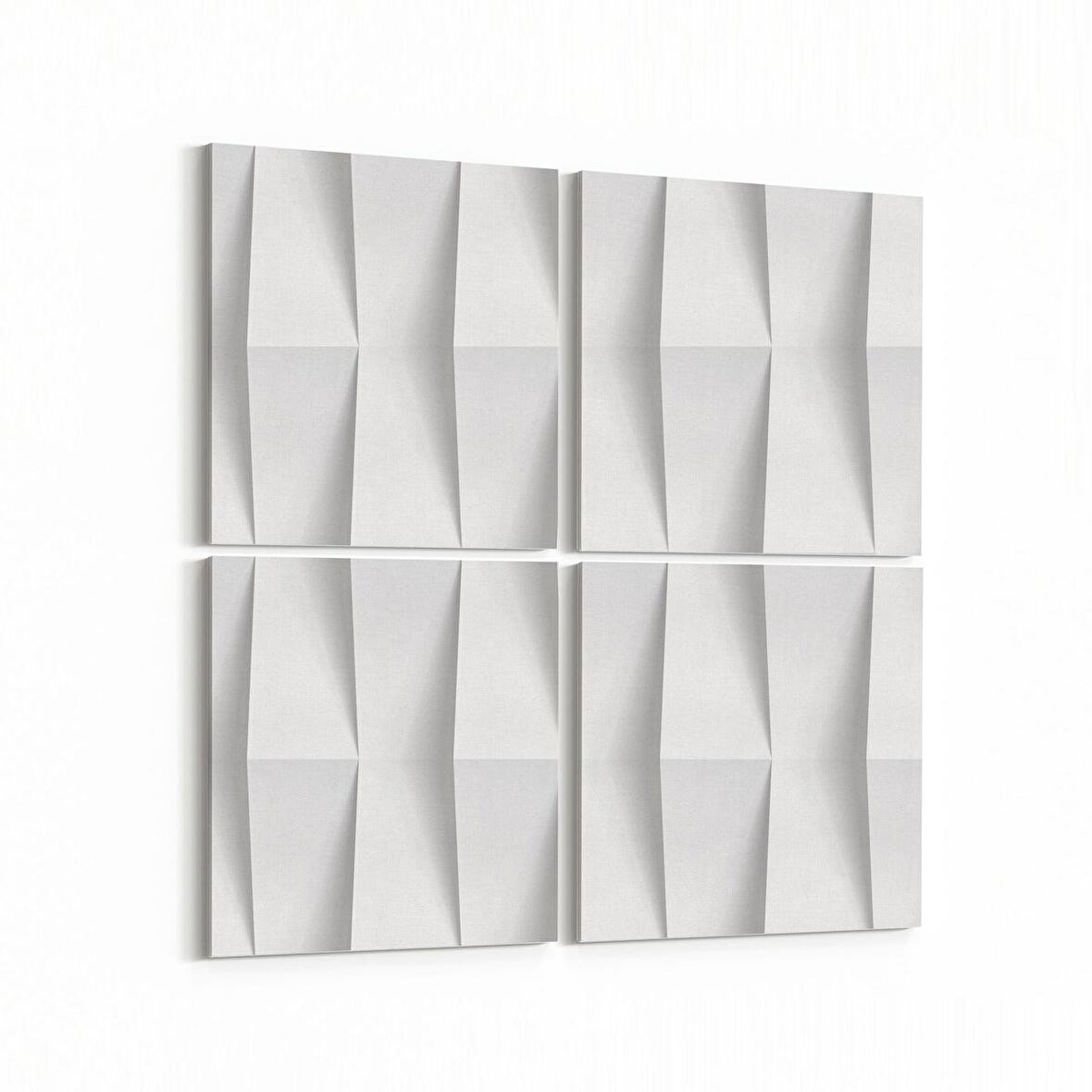 Olla 14934K4 Geometrik Desen Görseli Kare 4'lü Kanvas Tablo (Ölçü: 65X65)