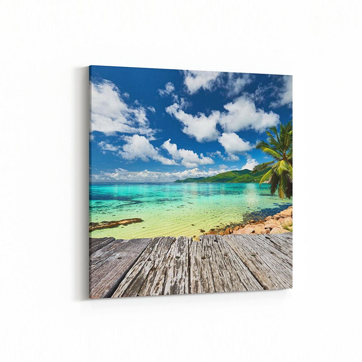 Olla 13853K Doğa / Manzara Görseli Kare Kanvas Tablo (Ölçü: 25X25)