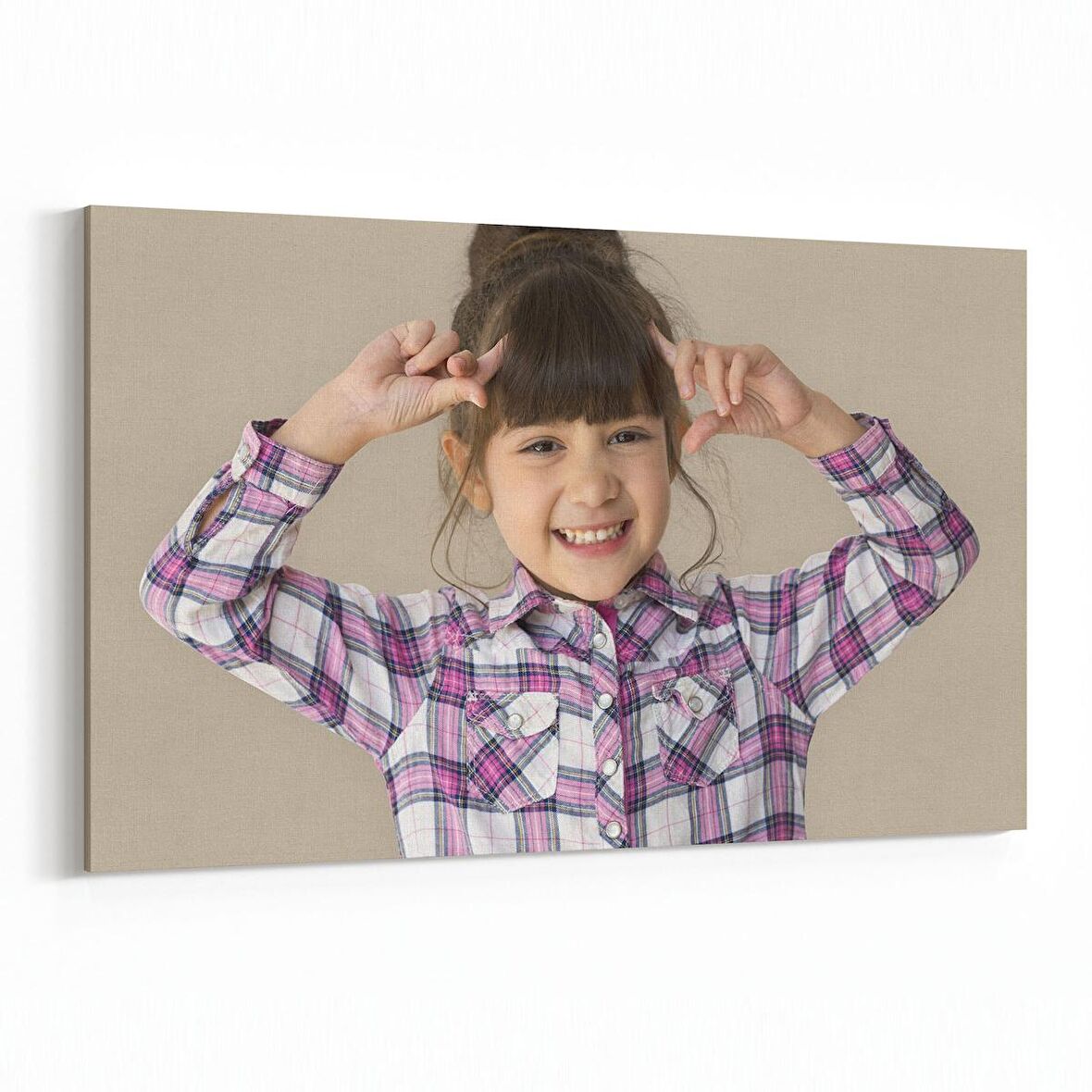 Olla 16987Y Model / Manken Görseli Yatay Kanvas Tablo (Ölçü: 150X100)