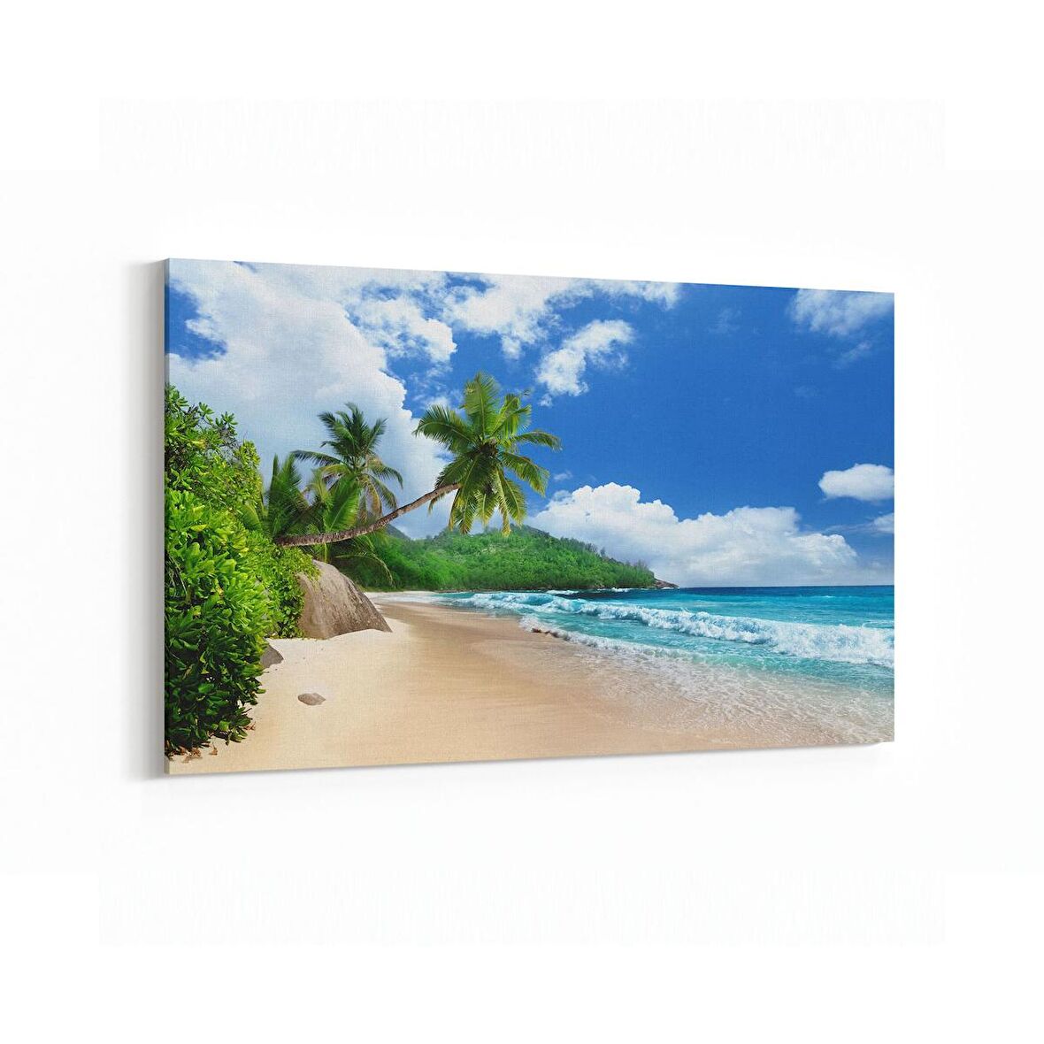 Olla 16380Y Kumsal / Sahil Görseli Yatay Kanvas Tablo (Ölçü: 120X80)