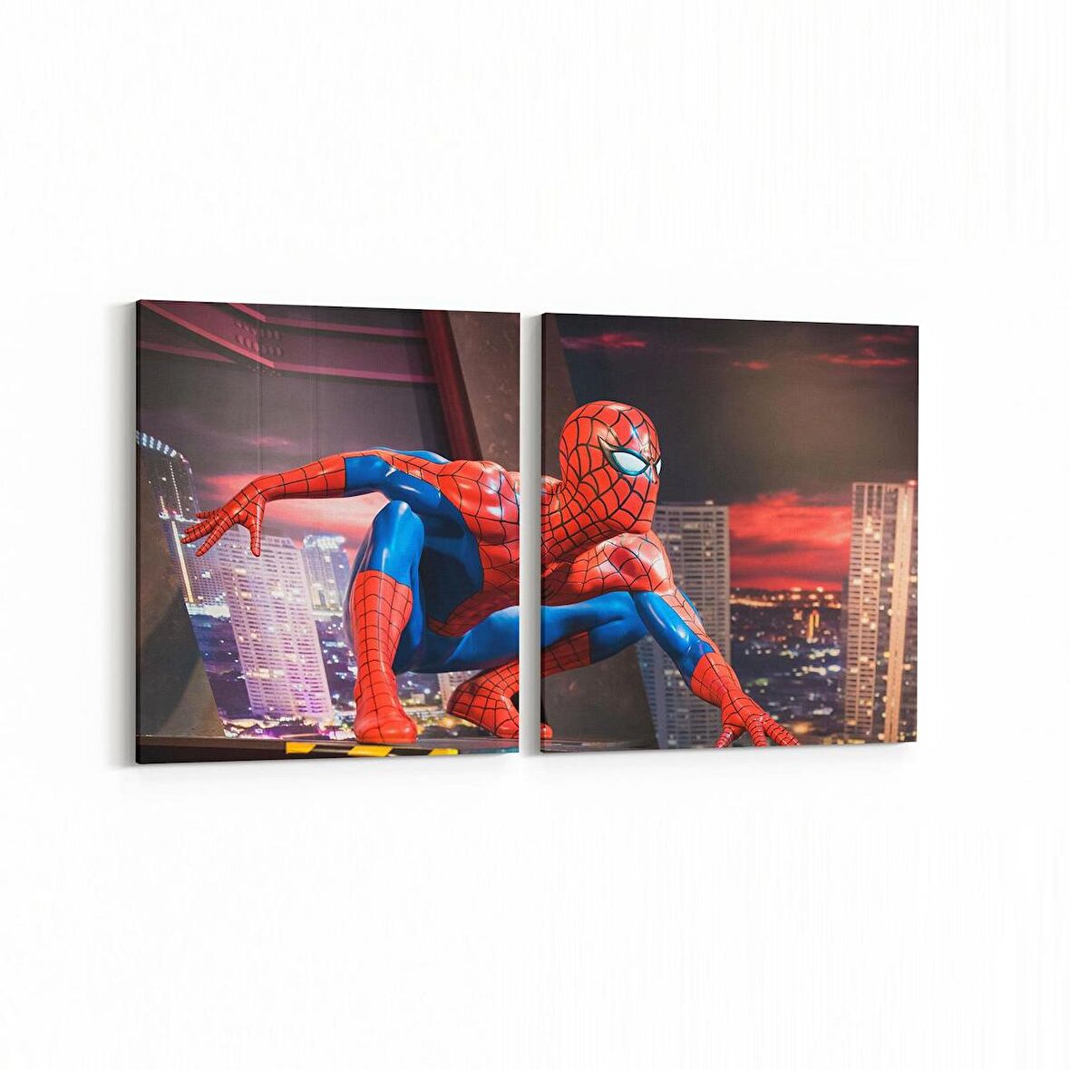 Olla 12787K2Y Çocuk Odası Görseli 2'li Yatay Kanvas Tablo (Ölçü: 125X60)