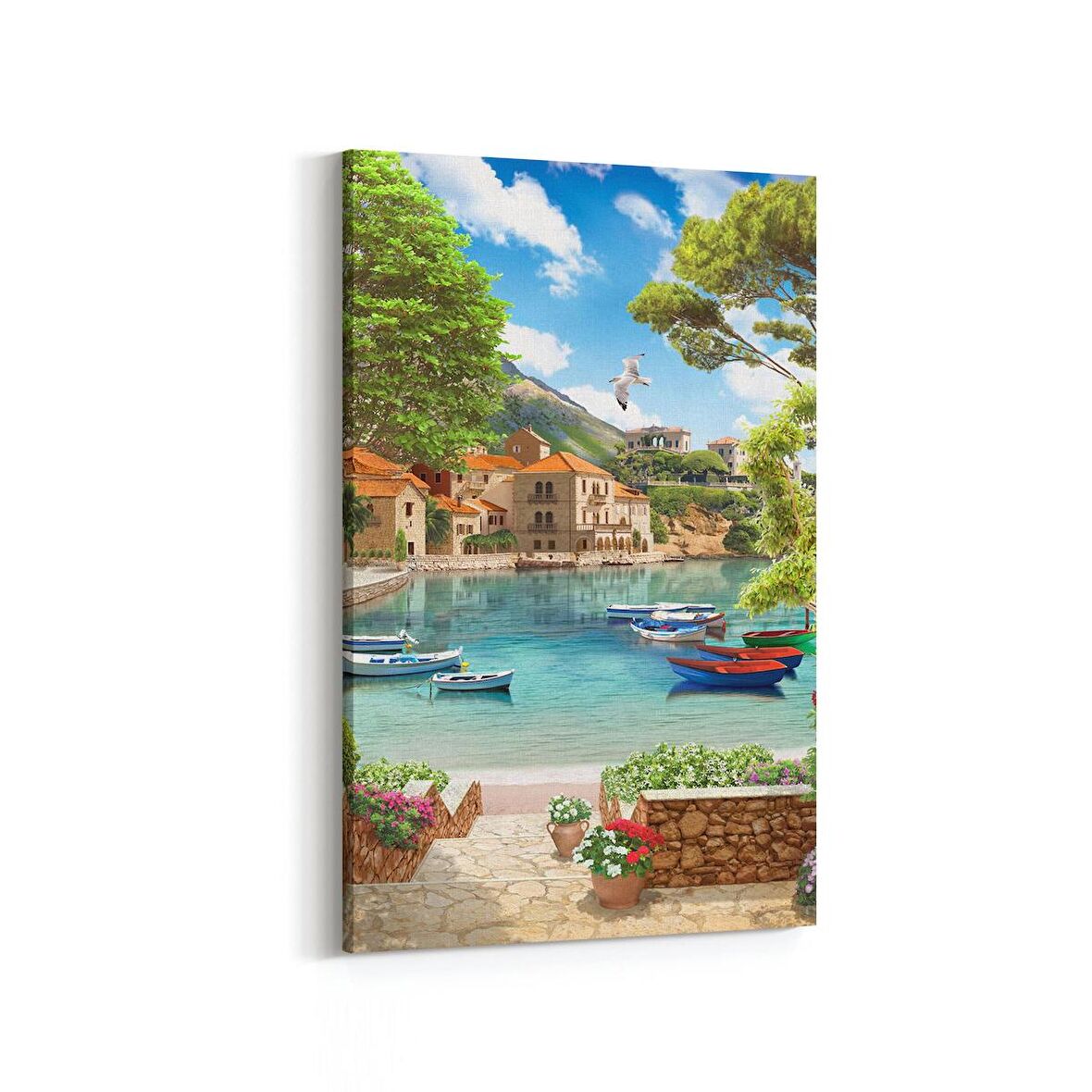 Olla 13925D Doğa / Manzara Görseli Dikey Kanvas Tablo (Ölçü: 100X150)