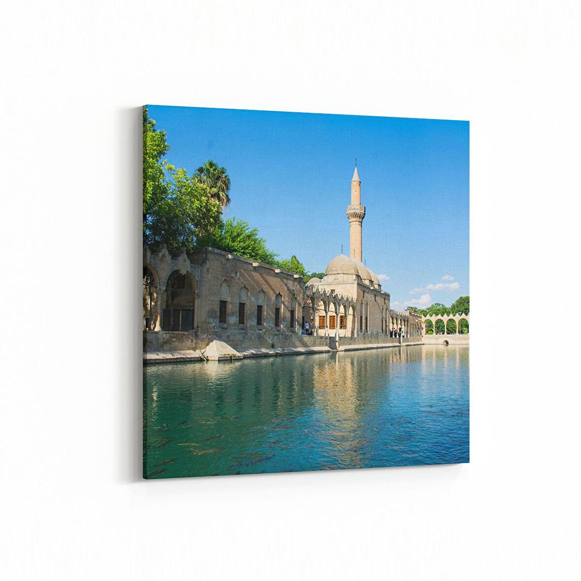 Olla 18128K Yapı Görseli Kare Kanvas Tablo (Ölçü: 100X100)