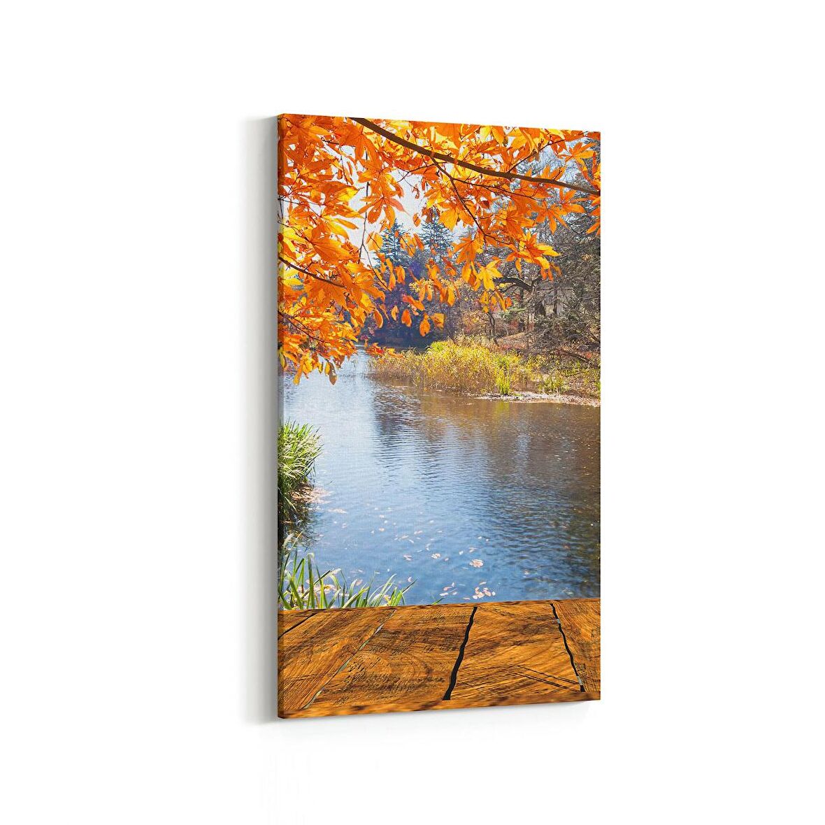 Olla 13171DD Doğa / Manzara Görseli Dikey Dar Kanvas Tablo (Ölçü: 30X60)