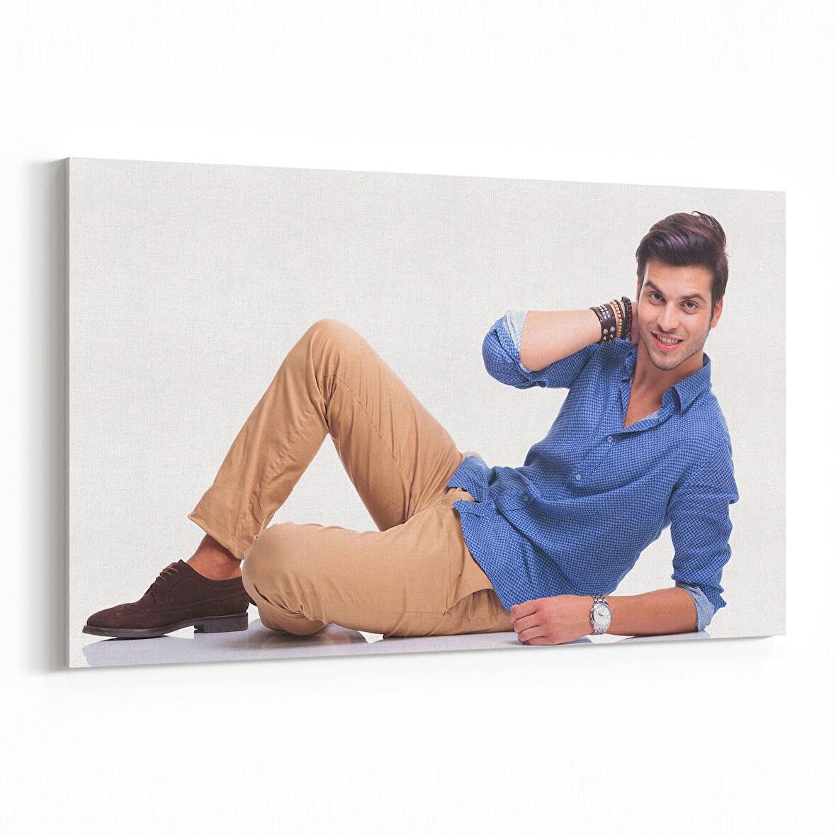 Olla 16839Y Model / Manken Görseli Yatay Kanvas Tablo (Ölçü: 150X100)