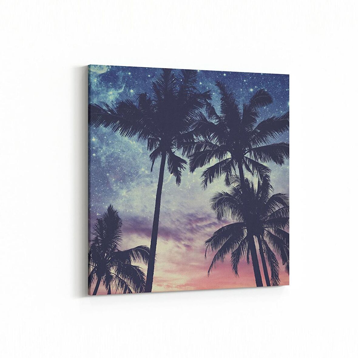 Olla 16055K Günbatımı Görseli Kare Kanvas Tablo (Ölçü: 30X30)