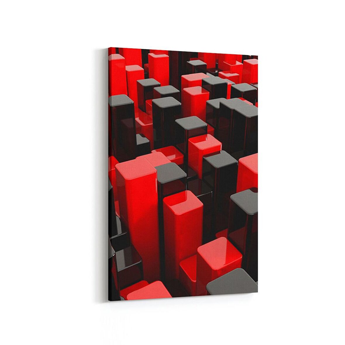 Olla 10050D Abstract 3 Boyut Görsel Dikey Kanvas Tablo (Ölçü: 100X150)