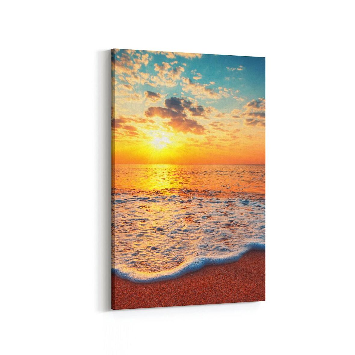 Olla 15966D Günbatımı Görseli Dikey Kanvas Tablo (Ölçü: 60X90)