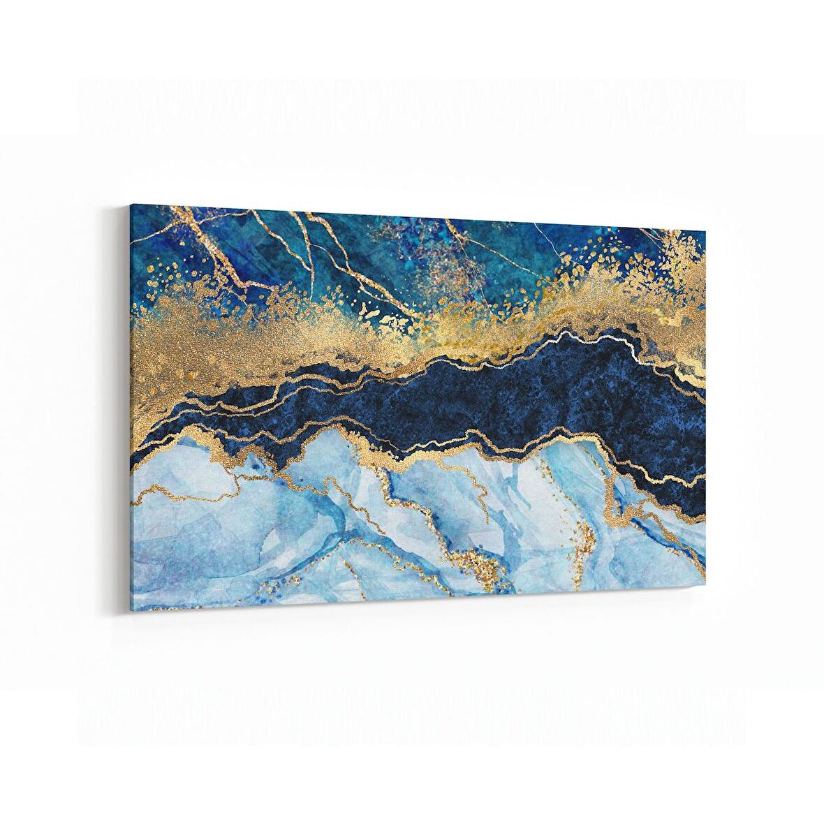 Olla 16674Y Mermer Desen Görsel Yatay Kanvas Tablo (Ölçü: 45X30)