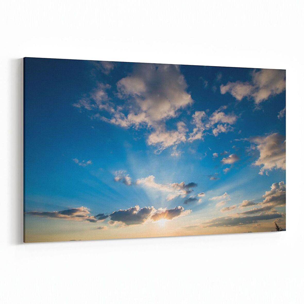 Olla 15928Y Günbatımı Görseli Yatay Kanvas Tablo (Ölçü: 150X100)