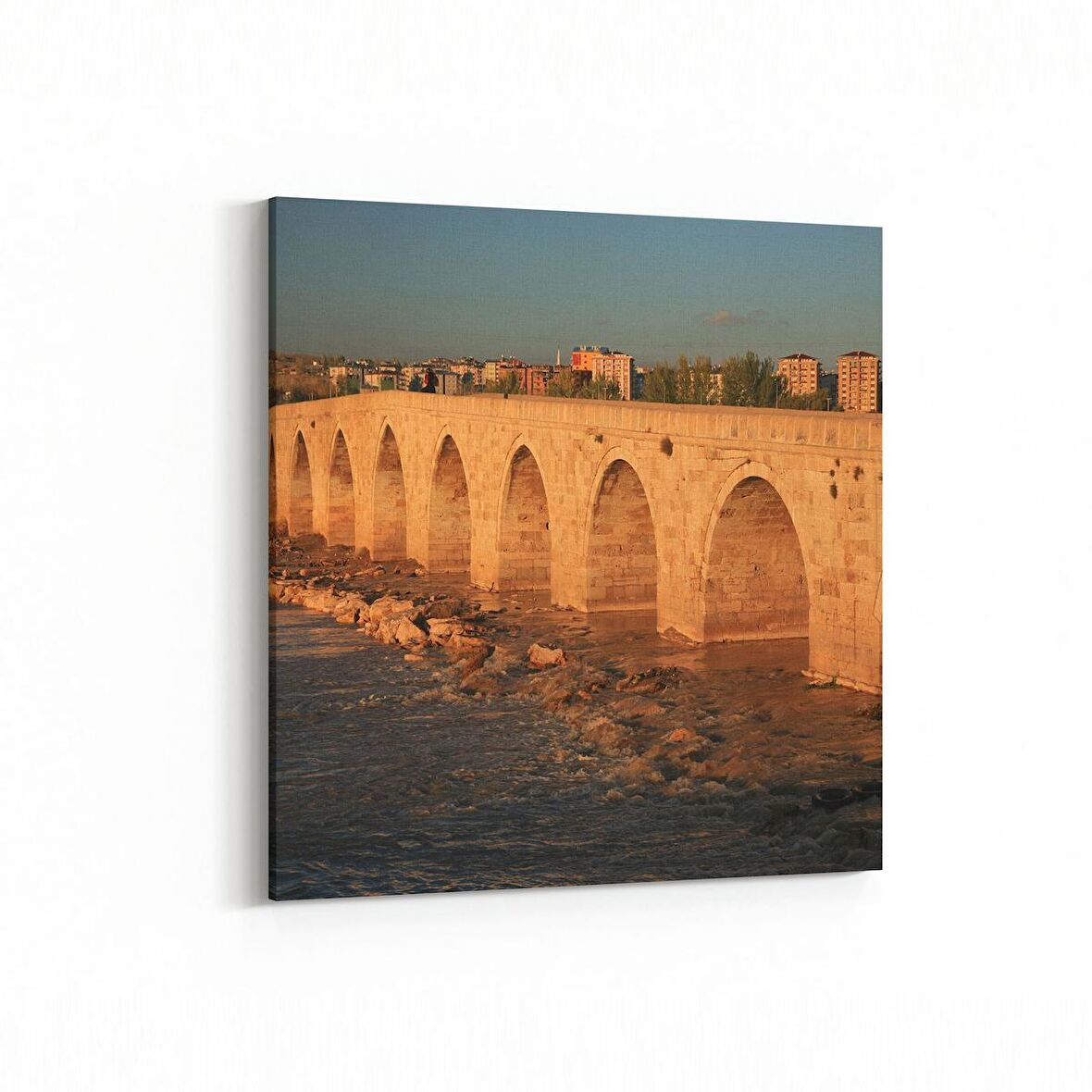 Olla 17891K Yapı Görseli Kare Kanvas Tablo (Ölçü: 30X30)