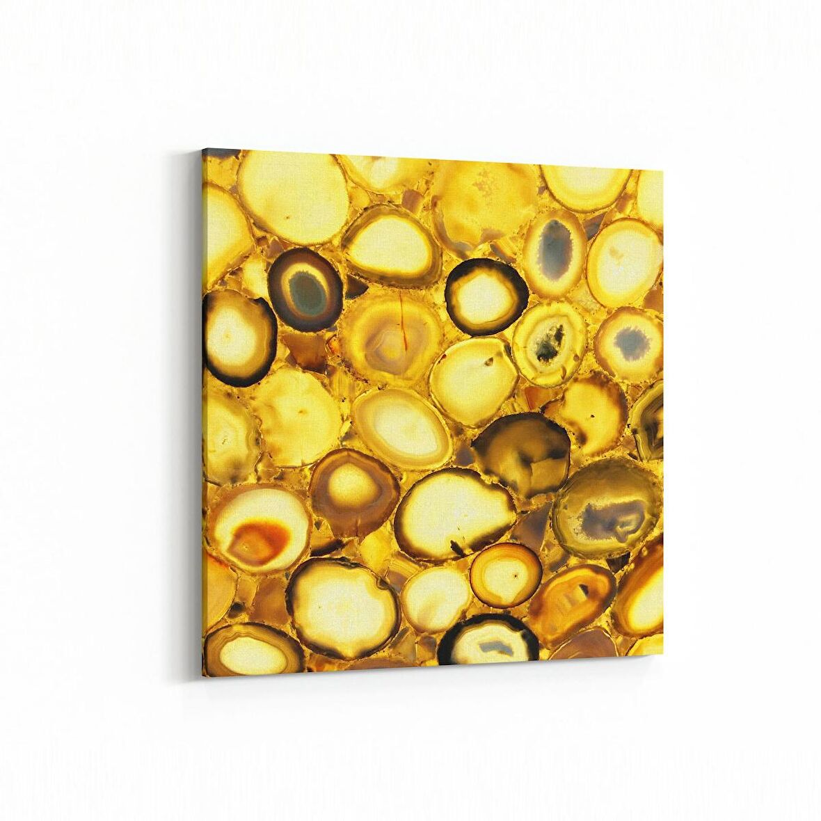 Olla 16707K Mermer Desen Görsel Kare Kanvas Tablo (Ölçü: 60X60)