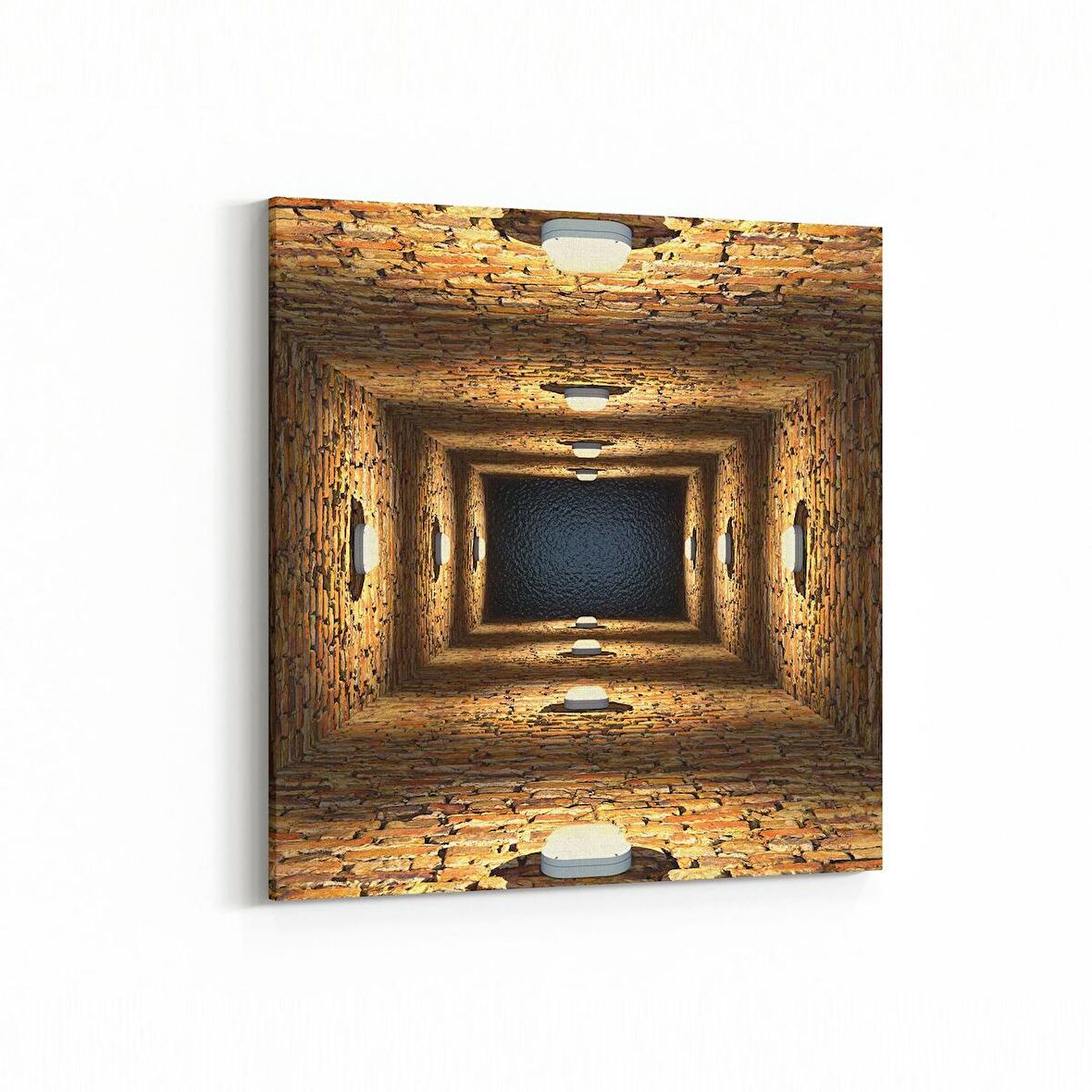 Olla 18781K Yapı Görseli Kare Kanvas Tablo (Ölçü: 30X30)