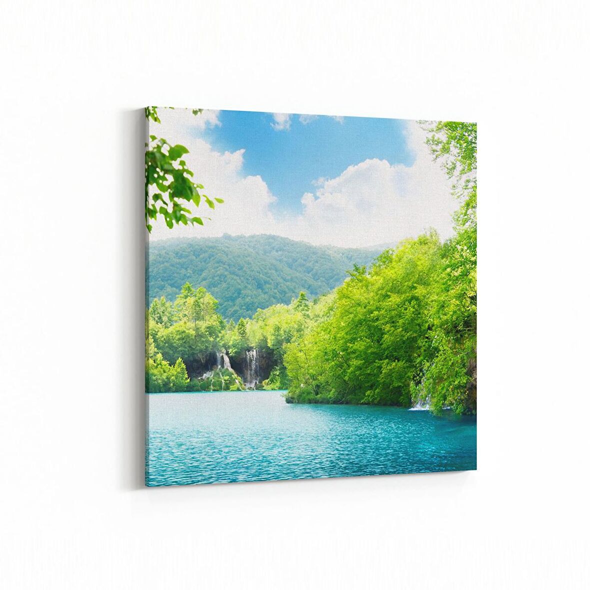 Olla 14407K Doğa / Manzara Görseli Kare Kanvas Tablo (Ölçü: 25X25)