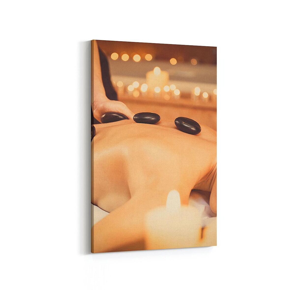 Olla 17098D Spa / Masaj Görseli Dikey Kanvas Tablo (Ölçü: 100X150)