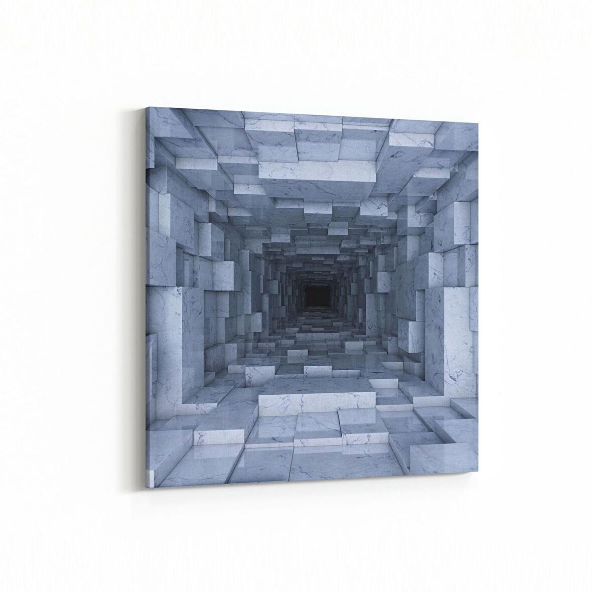 Olla 10245K Abstract Girdap Görsel Kare Kanvas Tablo (Ölçü: 25X25)