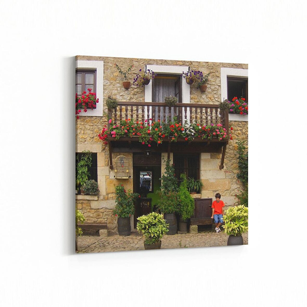 Olla 14395K Doğa / Manzara Görseli Kare Kanvas Tablo (Ölçü: 30X30)