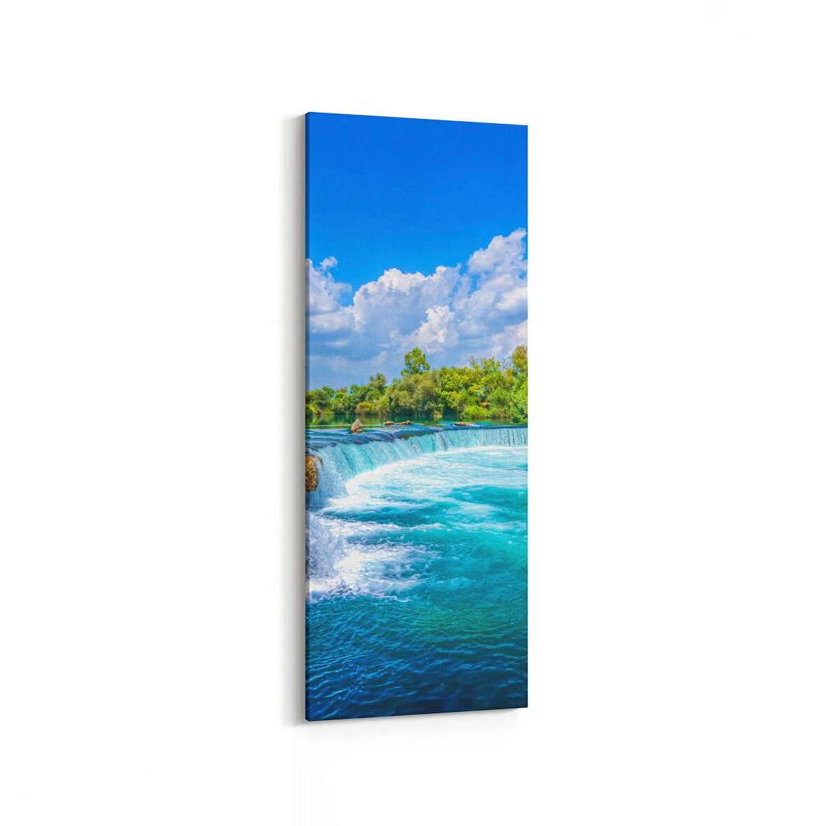 Olla 13195DI Doğa / Manzara Görseli Dikey İnce Kanvas Tablo (Ölçü: 40X120)
