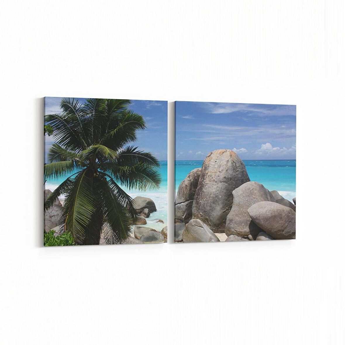 Olla 14014K2Y Doğa / Manzara Görseli Kare 2'li Yatay Kanvas Tablo (Ölçü: 125X60)