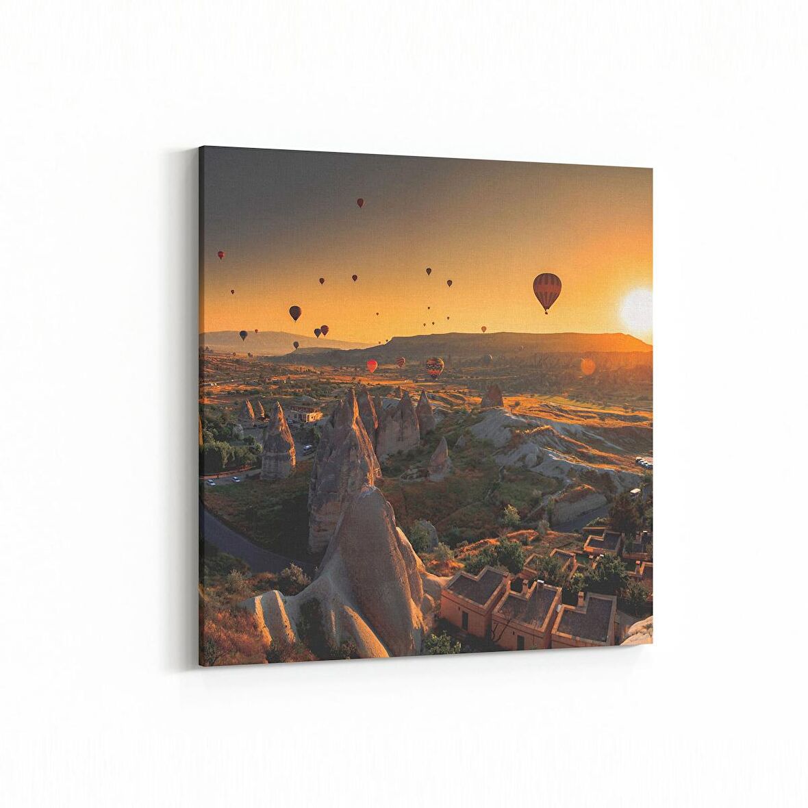 Olla 13948K Doğa / Manzara Görseli Kare Kanvas Tablo (Ölçü: 60X60)