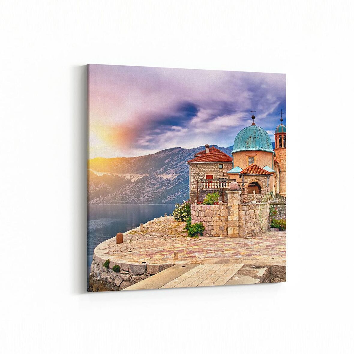 Olla 18419K4 Yapı Görseli Kare 4'lü Kanvas Tablo (Ölçü: 145X145)