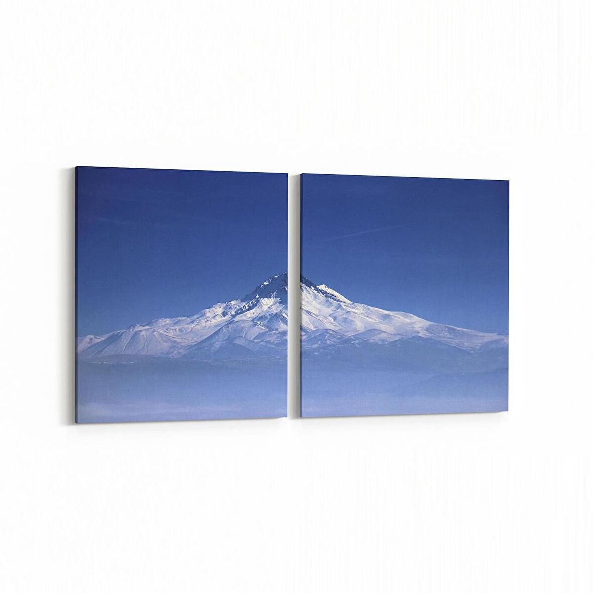 Olla 13939K2Y Doğa / Manzara Görseli Kare 2'li Yatay Kanvas Tablo (Ölçü: 105X50)