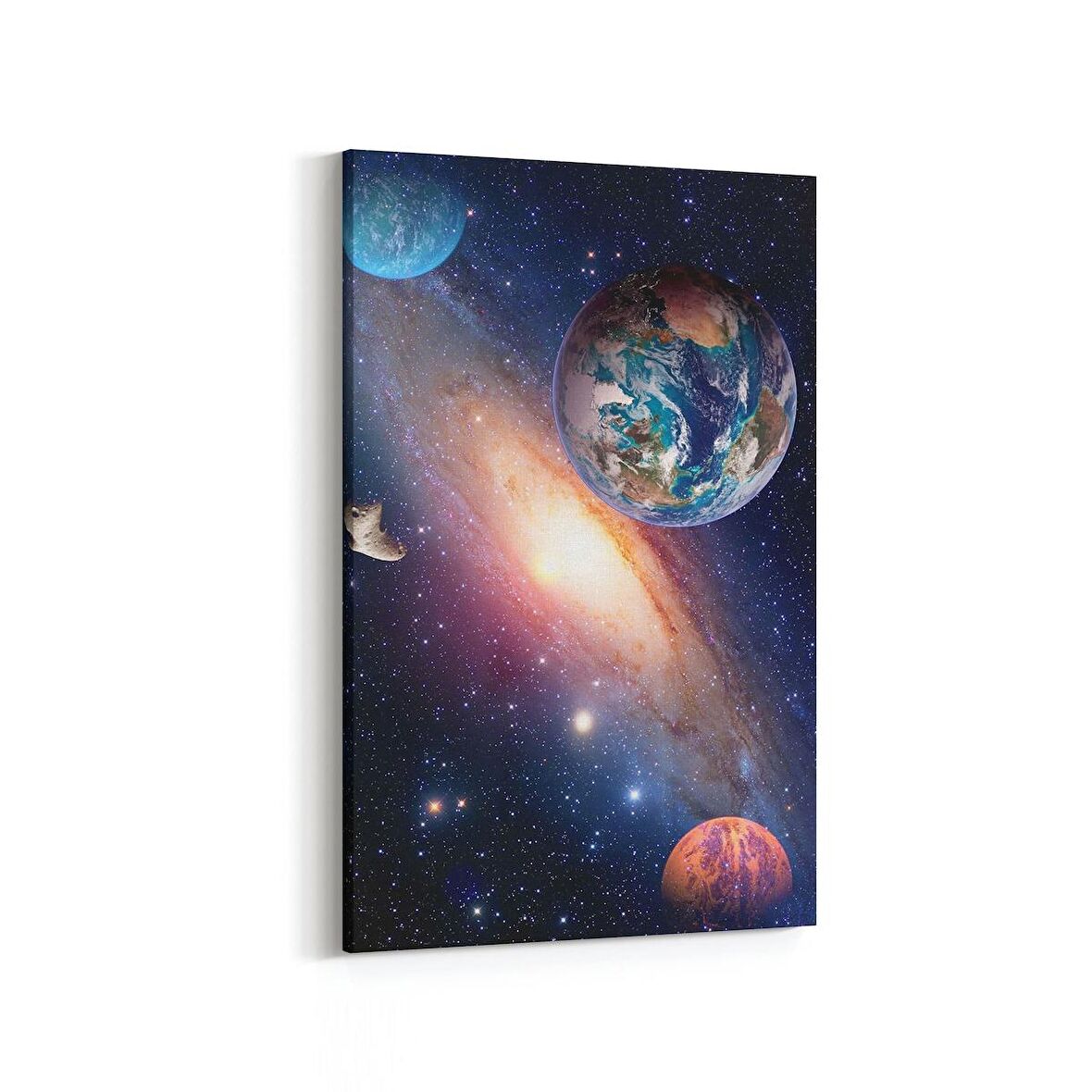 Olla 17662D Uzay Görseli Dikey Kanvas Tablo (Ölçü: 100X150)