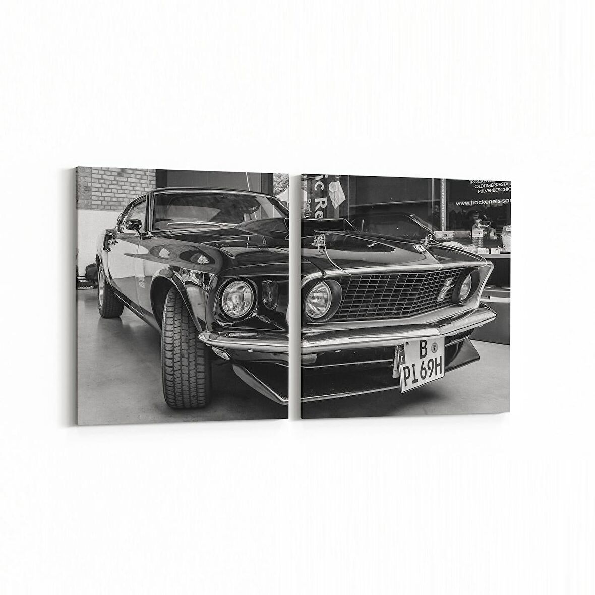 Olla 12271K2Y Araç Görseli Kare 2'li Yatay Kanvas Tablo (Ölçü: 85X40)