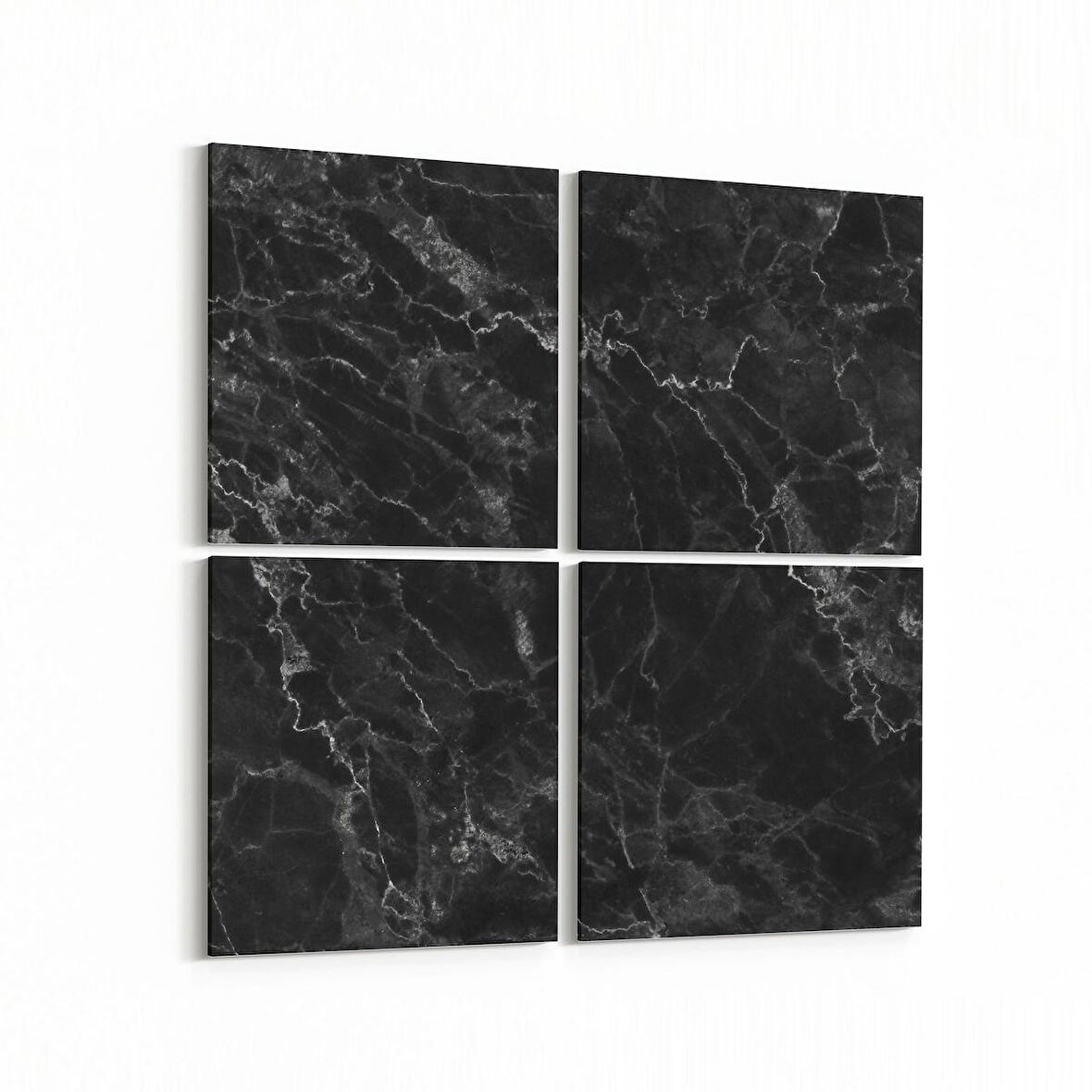 Olla 16700K4 Mermer Desen Görsel Kare 4'lü Kanvas Tablo (Ölçü: 145X145)