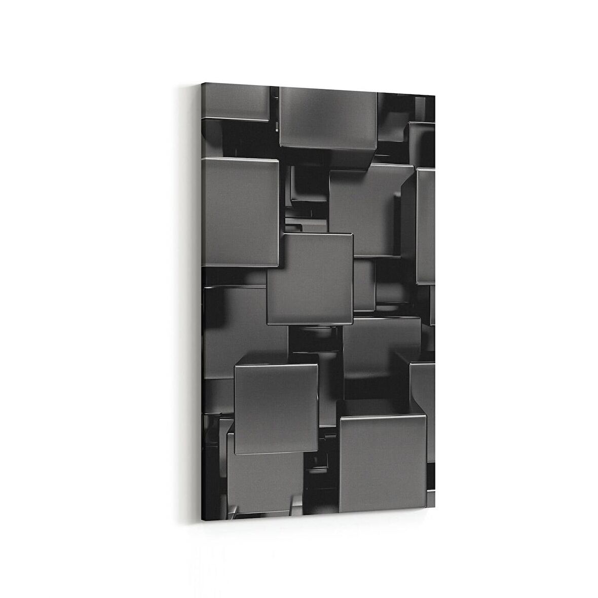 Olla 10058DD Abstract 3 Boyut Görsel Dikey Dar Kanvas Tablo (Ölçü: 40X80)