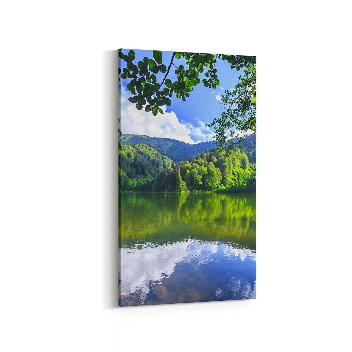 Olla 14383DD Doğa / Manzara Görseli Dikey Dar Kanvas Tablo (Ölçü: 40X80)