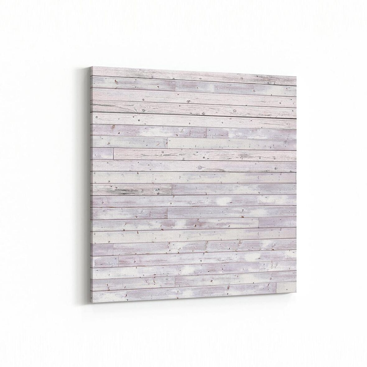 Olla 11976K Ahşap Desen Görseli Kare Kanvas Tablo (Ölçü: 25X25)