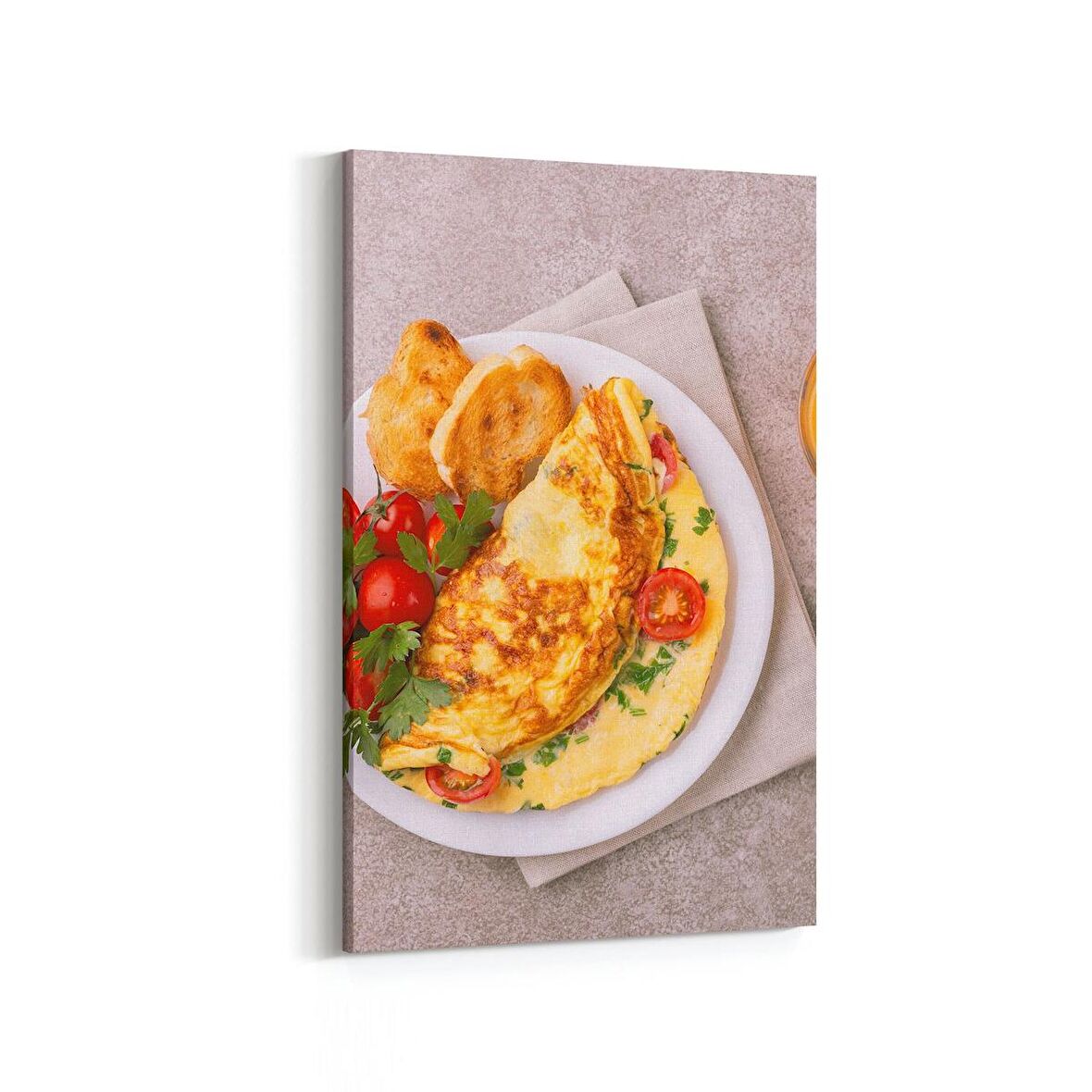 Olla 15018D Gıda Görseli Dikey Kanvas Tablo (Ölçü: 60X90)