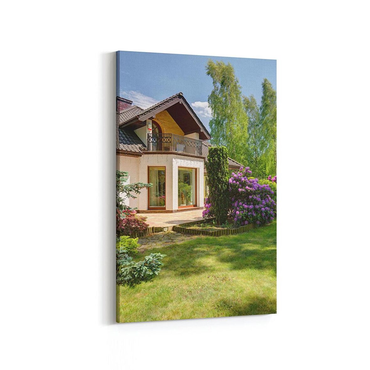 Olla 18548D Yapı Görseli Dikey Kanvas Tablo (Ölçü: 100X150)