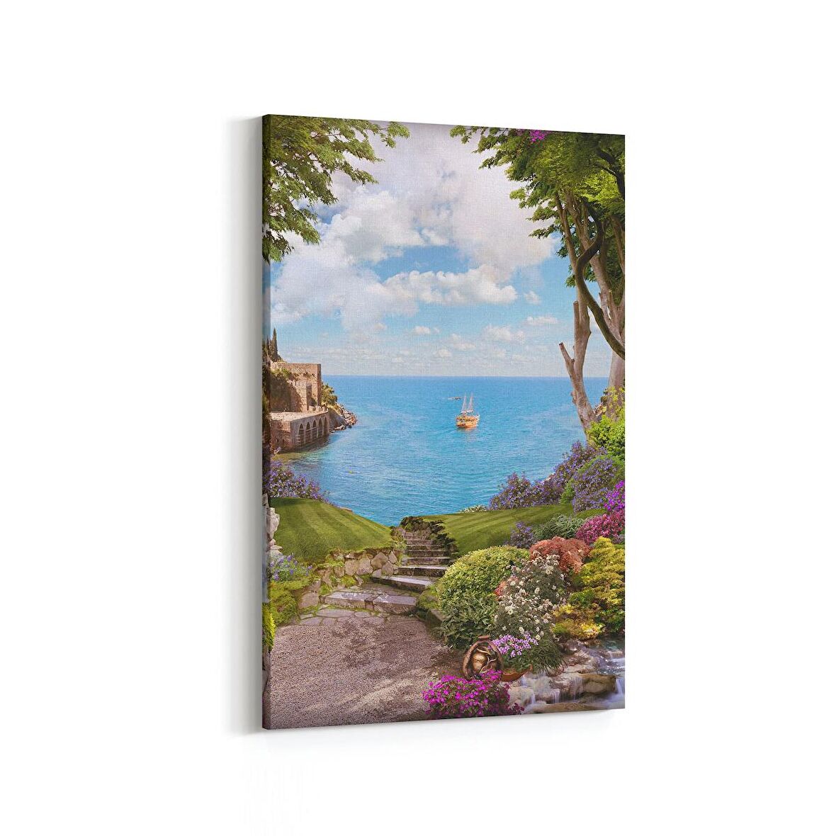 Olla 13480D Doğa / Manzara Görseli Dikey Kanvas Tablo (Ölçü: 100X150)