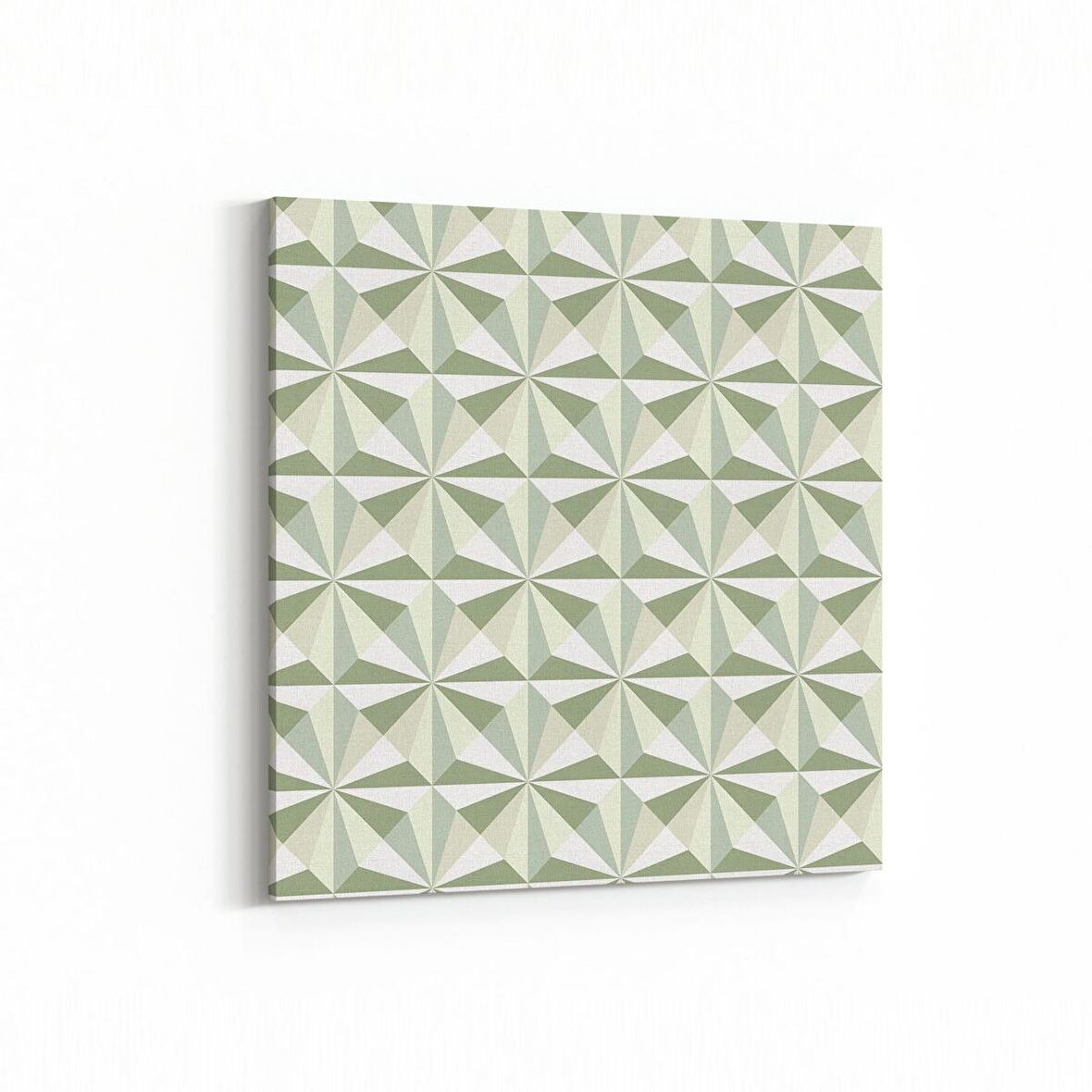 Olla 10037K Abstract 3 Boyut Görsel Kare Kanvas Tablo (Ölçü: 25X25)