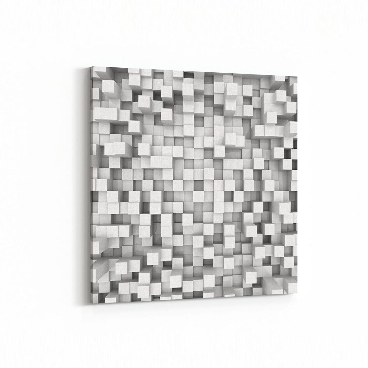 Olla 10052K Abstract 3 Boyut Görsel Kare Kanvas Tablo (Ölçü: 30X30)