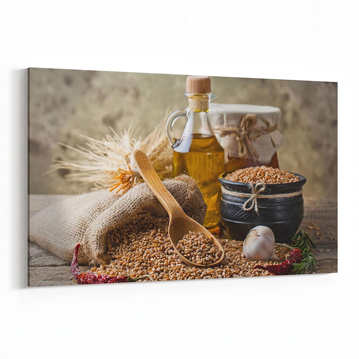 Olla 15119Y Gıda Görseli Yatay Kanvas Tablo (Ölçü: 150X100)