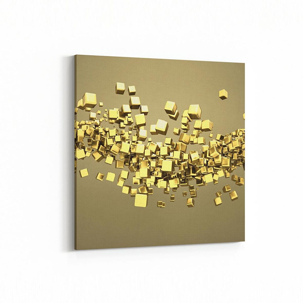 Olla 10211K Abstract Görsel Kare Kanvas Tablo (Ölçü: 60X60)