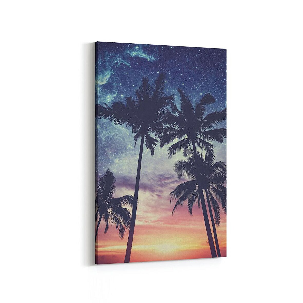 Olla 16055D Günbatımı Görseli Dikey Kanvas Tablo (Ölçü: 60X90)